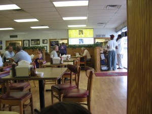 From across the dining room.